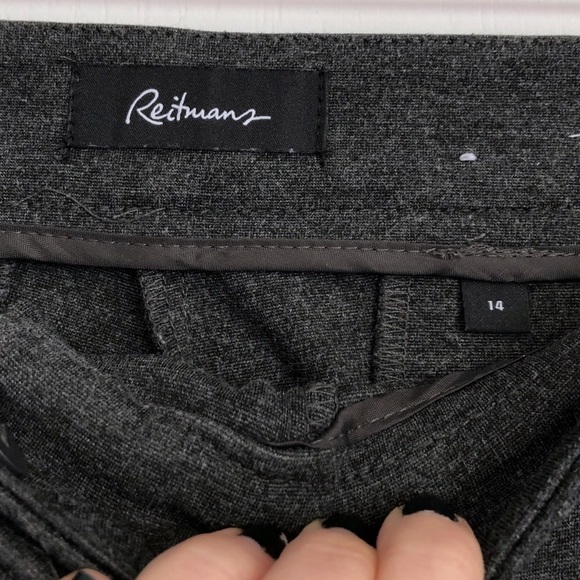 Reitmans Grey Straight Leg Dress Pants - Picture 4 of 5
